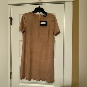 NWT The moon suede dress